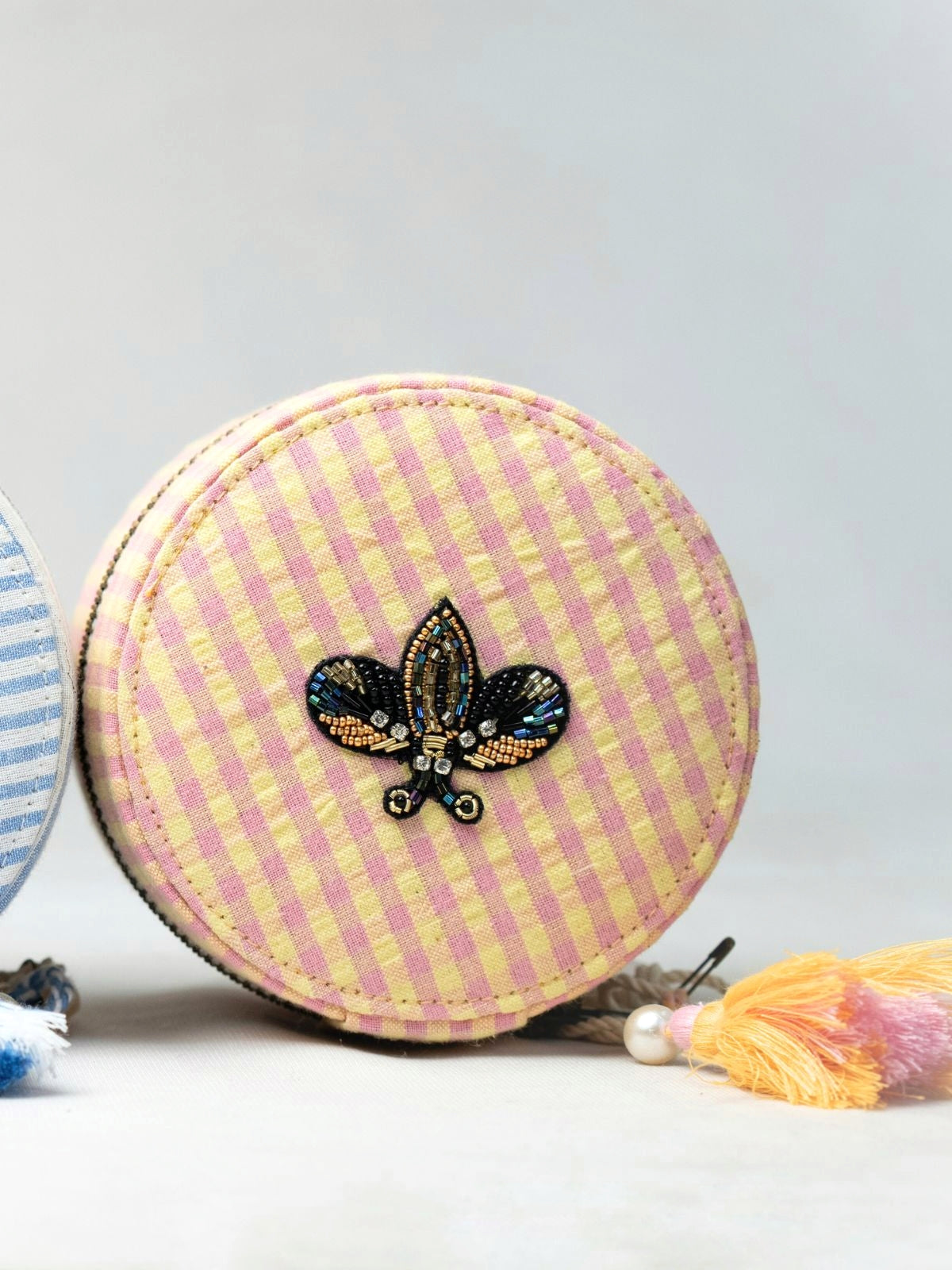 Hand Embroidered Bee Jewelry Box