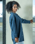 Chambray Denim Bee Shirt Dress