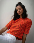 Women Red Color Top