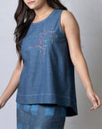 Tosca Denim Top