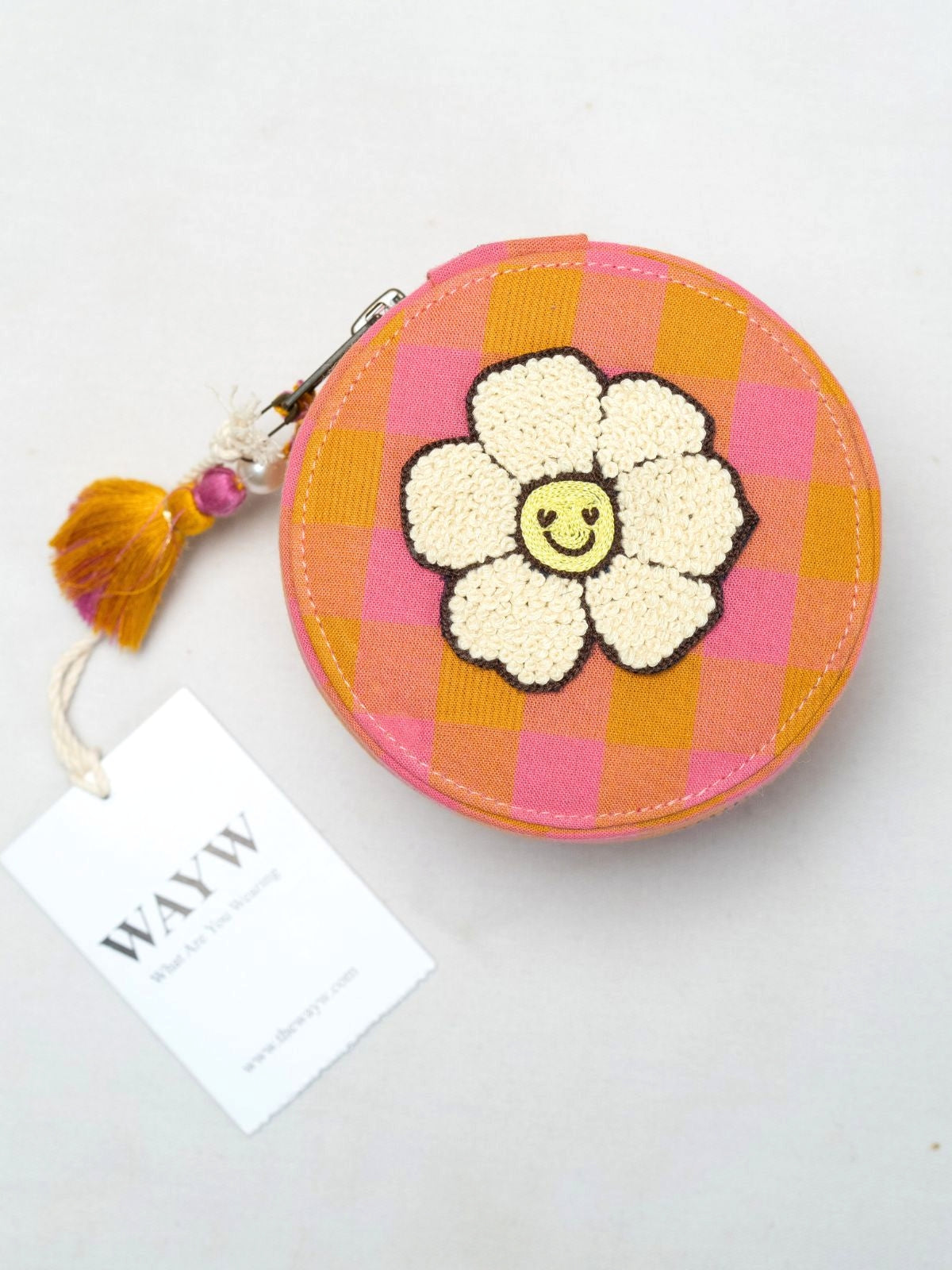 Hand Embroidered Bee Jewelry Box