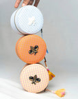 Hand Embroidered Bee Design Jewelry Box