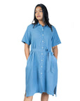 Women Chambray shirt dress