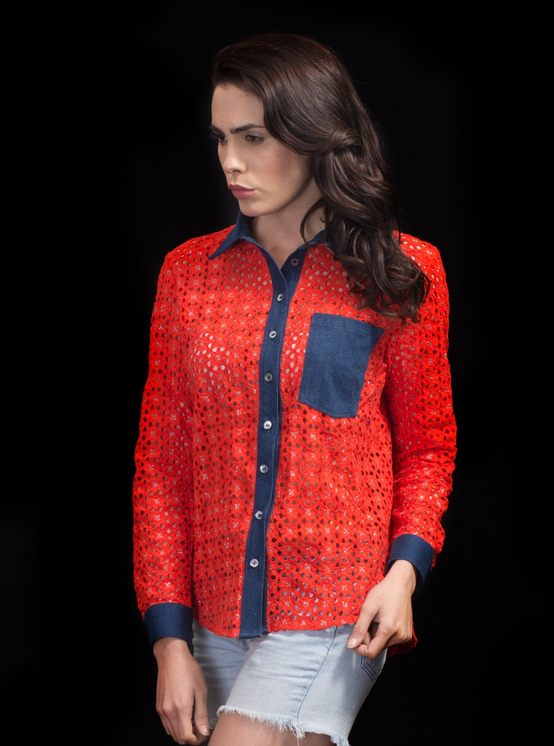 Women top front side