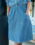 Chambray Denim Skirt
