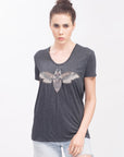 Hand Embroidered Bumble Bee T-Shirt
