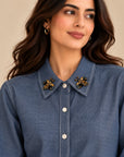 Chambray Denim Bee shirt