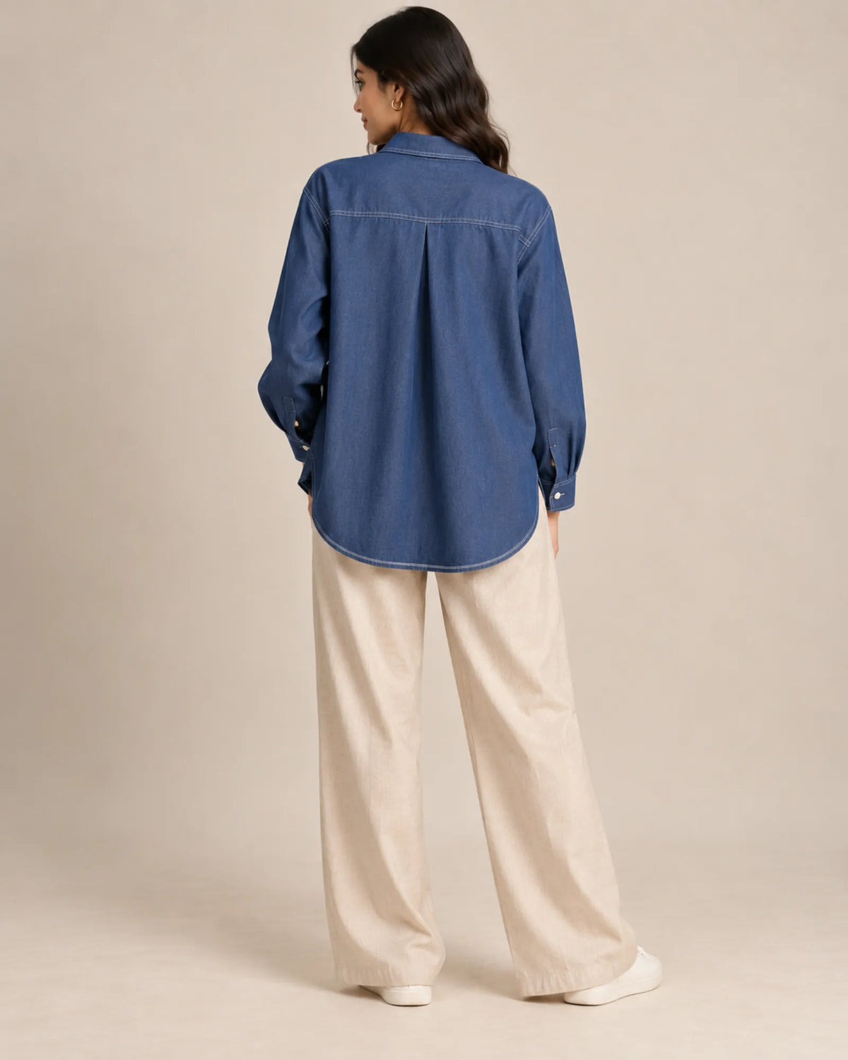 Chambray Denim Bee shirt