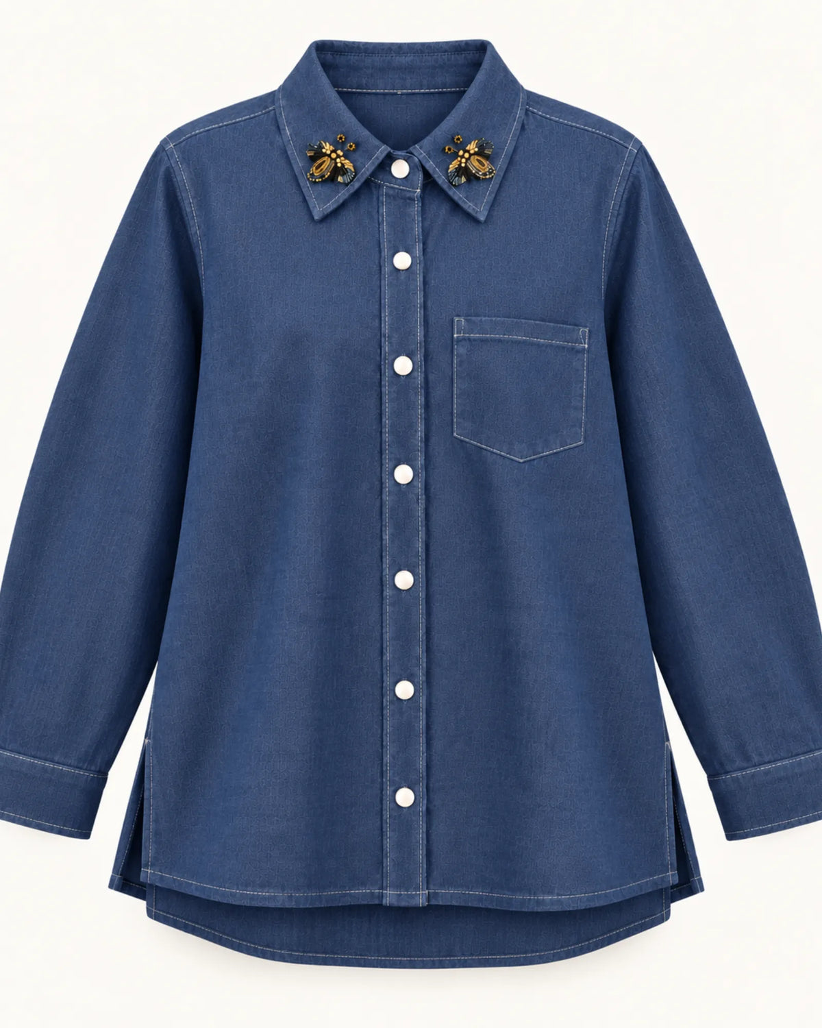Chambray Denim Bee shirt