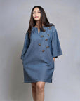 Chambray Tourag Bee Dress