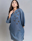 Chambray Tourag Bee Dress